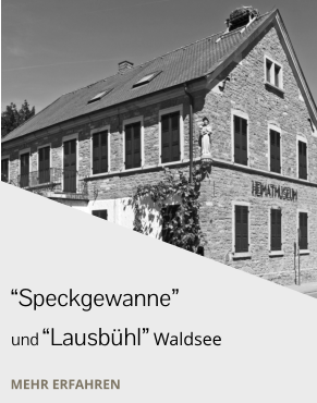 “Speckgewanne” und “Lausbühl” Waldsee MEHR ERFAHREN